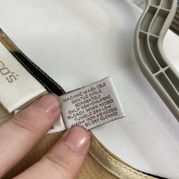 Chico’s Brown Animal Print Blouse Size 3 XL Flowy Mob Wife Statement Vegas Glam - Picture 6 of 10